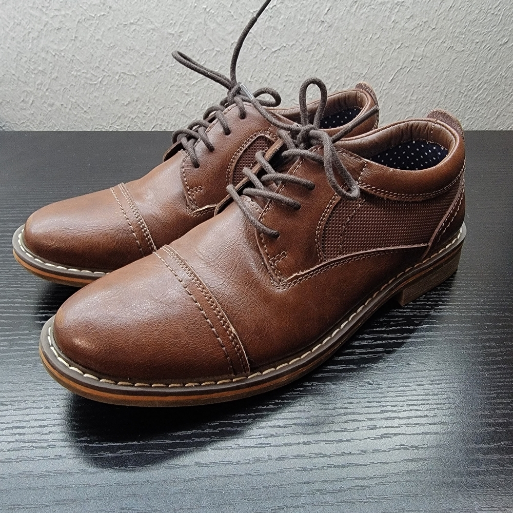 Boys Youth Size 3 Steve Madden Boliverr Dress Shoe Brown